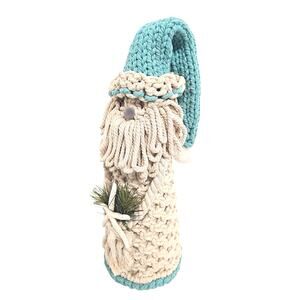 Costal Macrame Beachy Santa Claus Christmas Tabletop Figure With Starfish